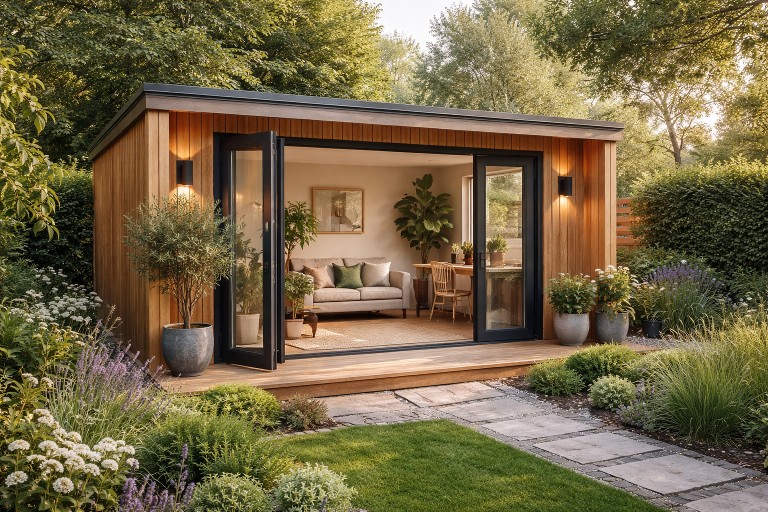 Garden room or timber structure project.